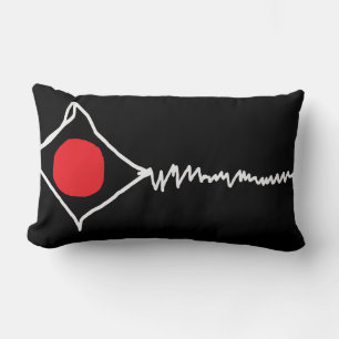 "Broken Kite" zwart accent kussen