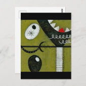 Broken Martini Glass Briefkaart (Voorkant / Achterkant)