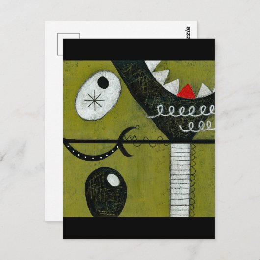 Broken Martini Glass Briefkaart (Voorkant / Achterkant)