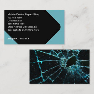 Broken Mobile Device Repair Service Visitekaartje