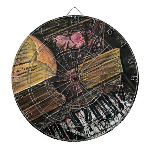 Broken Piano Dartbord (Voorkant)