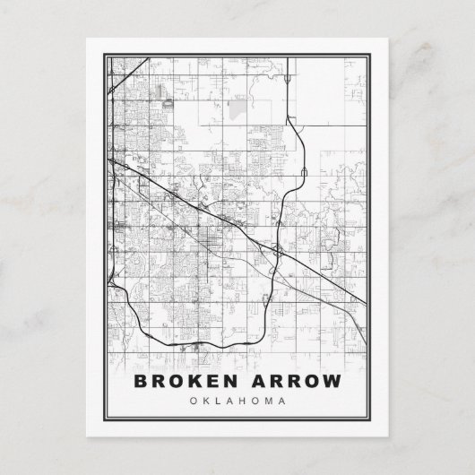 Broken pijlkaart briefkaart (Voorkant)