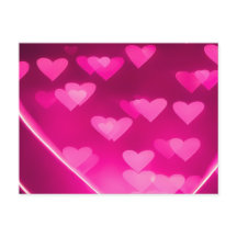 Broken Pink Hearts-Briefkaart