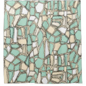 BROKEN POP munt Douchegordijn (Voorkant)