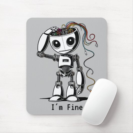 Broken Robot: het gaat goed Muismat (Met muis)