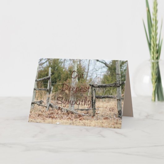 Broken Split Rail Fence- aanpassen van elke gelege Kaart (Voorkant)
