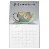 broken teacup inspirational mental health calendar kalender (Feb 2026)