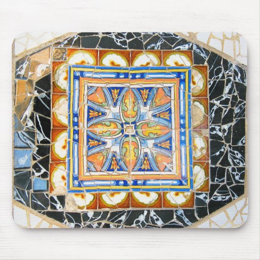 Broken Tile Mosaic Mousepad Muismat (Voorkant)