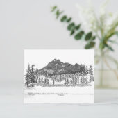 Broken Top van weide in de buurt van Green Lakes t Briefkaart (Staand voorkant)