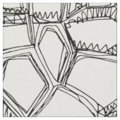 BROKEN zwart-wit Stof (Close Up)