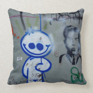 broklyn art urban grafitti edgy grafisch new york kussen