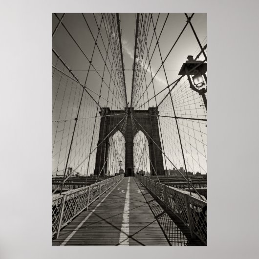 broklyn bridge new york poster (Voorkant)