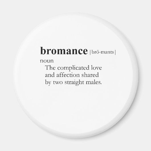BROMANCE (definitie) Magneet (Voorkant)