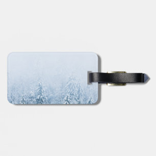 Brombalmonogram wintersparren bagagelabel