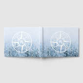 Brombalmonogram wintersparren gastenboek (Volledig)