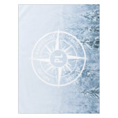 Brombalmonogram wintersparren tafelkleed (Voorkant)