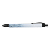 Brombalmonogram wintersparren zwarte inkt pen (Bovenkant)