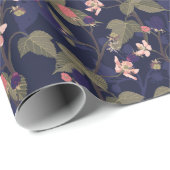 Brombeeren Muster Cadeaupapier (Rol Hoek)