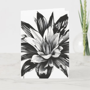 Bromelia - Watercolor bloemen Kaart
