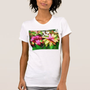 Bromeliad, olieverf, tropisch Collectie T-shirt