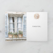 Bromfiets Motor Bike Sun Wens dat je hier was Kaart (Binnen)