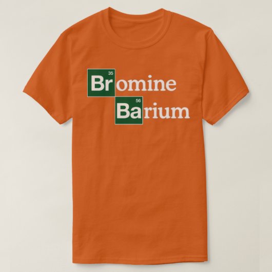 Bromine en Barium Funny Science T-shirt (Design voorkant)