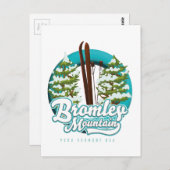 Bromley Mountain Peru Vermont US Ski logo Briefkaart (Voorkant / Achterkant)