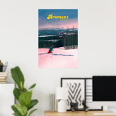 Bromont Canada Skigebied Reisposter Poster (Thuiskantoor)