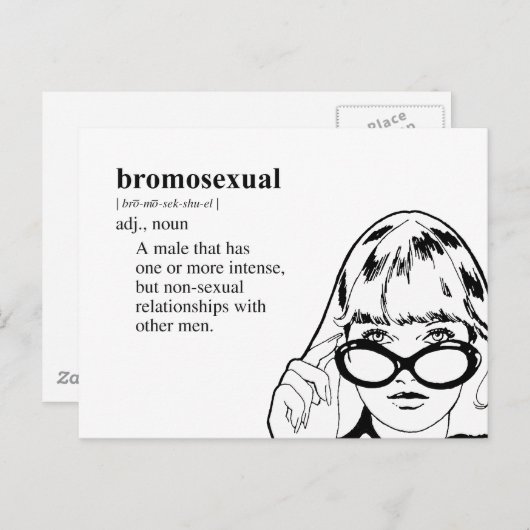 BROMOSEXUAL BRIEFKAART (Voorkant / Achterkant)