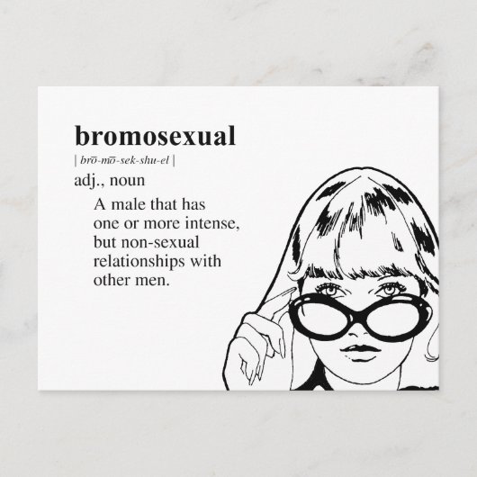 BROMOSEXUAL BRIEFKAART (Voorkant)