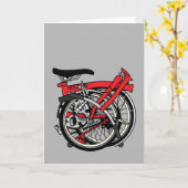 Brompton fiets gevouwen kaart (Gele Bloem)