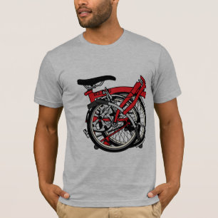 Brompton fiets gevouwen t-shirt