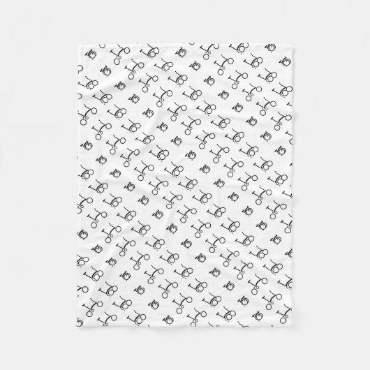 Brompton Folding Bike-fiets Fleece Deken (Voorkant)