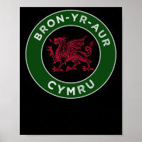 Bron-yr-aur Welsh Plaatsnamen Cymru 2 Sticker
