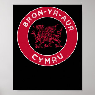 Bron-yr-aur Welsh Plaatsnamen Cymru Sticker Poster