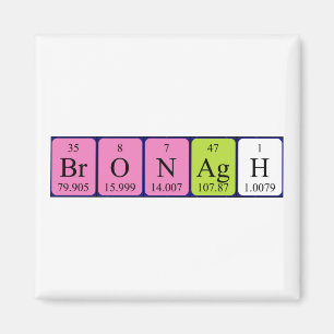 Bronagh periodiek table name magnet magneet