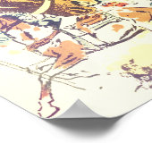 BRONC ART. 13 x 19 Canvas afdrukken Poster (Hoek)