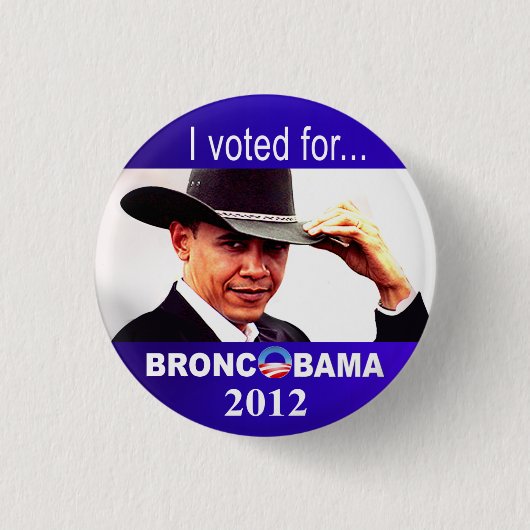 Bronc Obama Ronde Button 3,2 Cm (Voorkant)