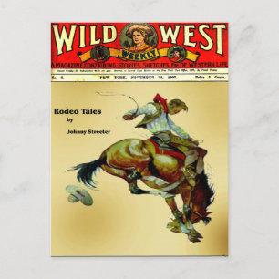 "Bronc Rider" Cowboy Western Rodeo-Briefkaart Briefkaart