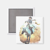 Bronc Rider Magnet Magneet (Voorkant / Achterkant)
