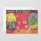 Broncho Bill's Circus, Birmingham c.1890-1910 Briefkaart (Voorkant / Achterkant)