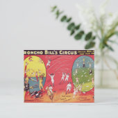 Broncho Bill's Circus, Birmingham c.1890-1910 Briefkaart (Staand voorkant)