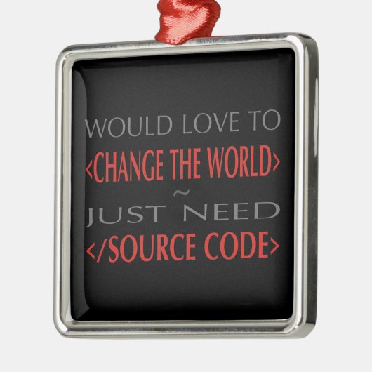 Broncode Metalen Ornament (Links)