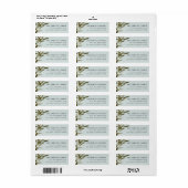 Broned Branches Return-adreslabel Etiket (Full Sheet)