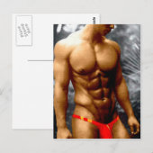 Broned Hunk Briefkaart (Voorkant / Achterkant)