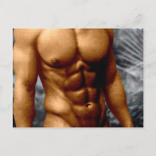 Broned Hunk Briefkaart
