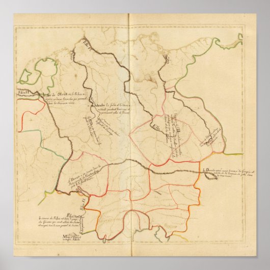 Bronnen van de Duitse rivieren Poster (Voorkant)