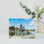 Brons beeld in de tuin van het kasteel van Versail Briefkaart (Staand voorkant)