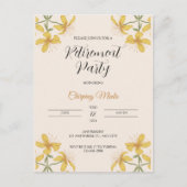 Brons bloemenpensioen Invitational Briefkaart (Voorkant)