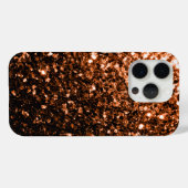 Brons bruin faux glitter schittert Case-Mate iPhone case (Achterkant (horizontaal))